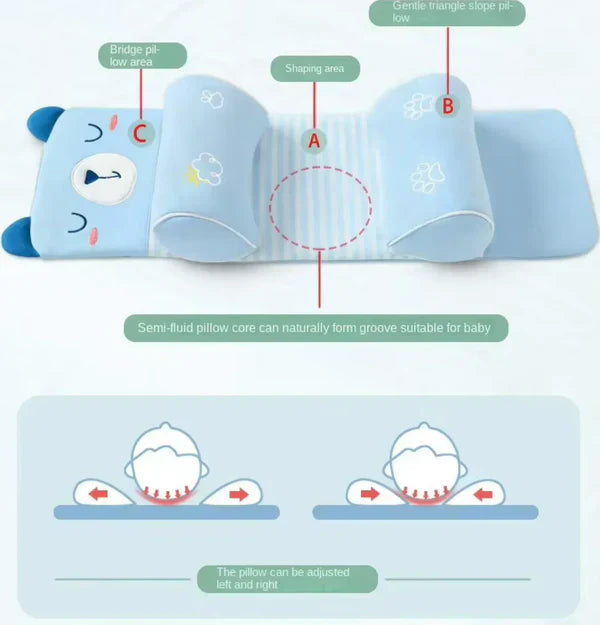 Baby Shaping Head Support Pillow - Assorted Colour