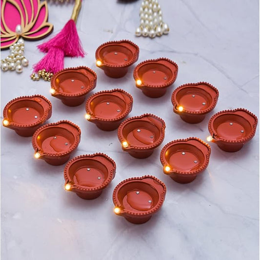 LED Light Water Sensor Diyas Plastic with, Ambient Lights, (Pack of 6/12/18/24)